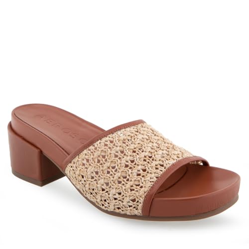 Aerosoles Women's Clark Slide Sandal, Natural Raffia, 10