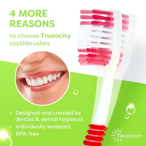 Toothbrushes Bulk Individually Wrapped - 30 Pack, Bulk Toothbrush, Medium BristleToothbrush, Individual Toothbrushes, Multi-Colored Toothbrushes Pack For Adults And Kids, Multi Pack Toothbrushes