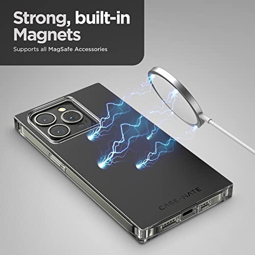 Case-Mate Tough iPhone 15 Pro Case - Clear [12ft Drop Protection] [Compatible with MagSafe] Magnetic Phone Case for iPhone 15 Pro 6.1", Shockproof Cover with Anti Yellowing, Anti Scratch Tech