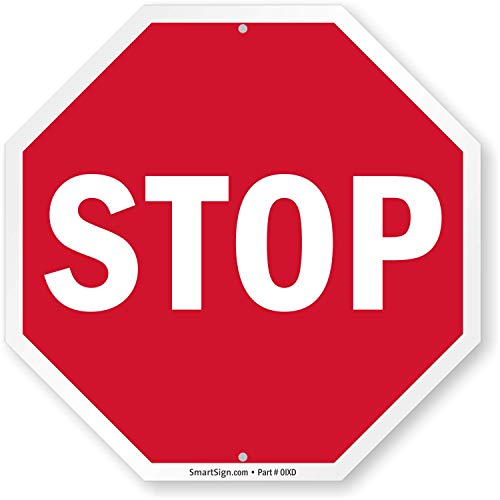 SmartSign "STOP" Sign | 10" x 10" Aluminum