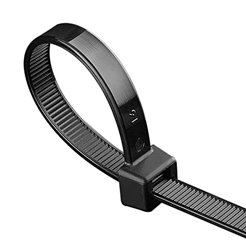 Large zip ties 18 inch black Extra long cable ties heavy duty outdoor 120 lbs thick Nylon plastic Zipties 65pcs