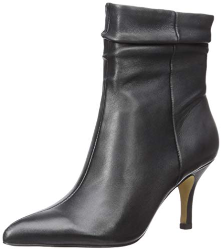 Bella Vita Women's Danielle Dress Bootie Ankle Boot, Black Leather, 7 W US