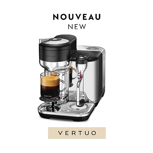 Nespresso the Vertuo Creatista Coffee and Espresso Maker by Breville, BVE850BST, Black Stainless Steel