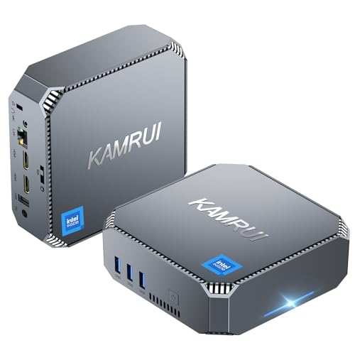 KAMRUI AK2 Plus Mini PC, 12th Gen N100 Processor (up to 3.4GHz) Mini Desktop Computers, 16GB DDR4 RAM 1TB M.2 NVME SSD Micro PC，Support Dual HDMI 4K UHD/WiFi5/BT4.2 for Home School Office.