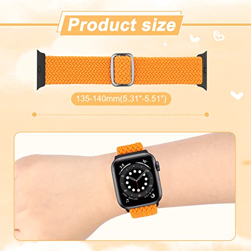 ShuYo Compatible with Apple Watch Bands 38mm 40mm 41mm 42mm 44mm 45mm 49mm,Adjustable Soft Solo Loop with Buckle Woven Elastic Sport Bands for iWatch Series Ultra/SE/8/7/6/5/4/3/2/1(38 40 41MM)