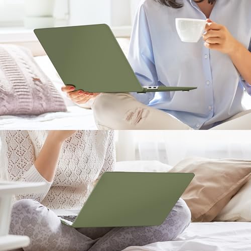 Mektron Matte Case for MacBook Air 13 Inch 2022, 2021-2018 Release A2337 M1 A2179 A1932, Plastic Hard Shell Cover with Touch Bar for MacBook Air 13.3", Rock Ash