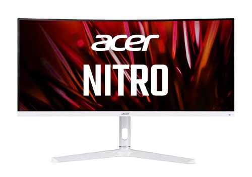 Acer Nitro XZ306C Xwmiiiphx 29.5" 1500R Curved Zero-Frame UWFHD (2560 x 1080) VA Gaming Monitor | AMD FreeSync Premium | Up to 200Hz | 1ms VRB | Display Port, 1 x HDMI 2.0 & 2 x HDMI 1.4 Ports