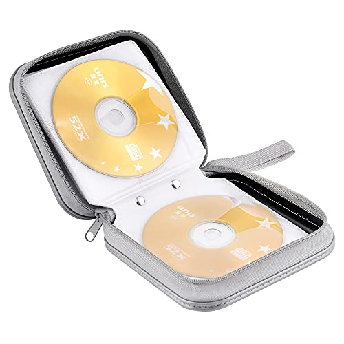 Bivisen CD Case, DVDs Wallet Holder, CD/DVD Case Wallet 40 Discs Heavy Duty Bag Binder Storage Booklet Album (Black)