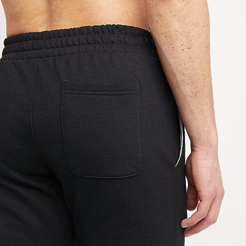 Champion Powerblend Slim, Best Comfortable Sweatpants for Men, 30", Black C Patch Logo, Small