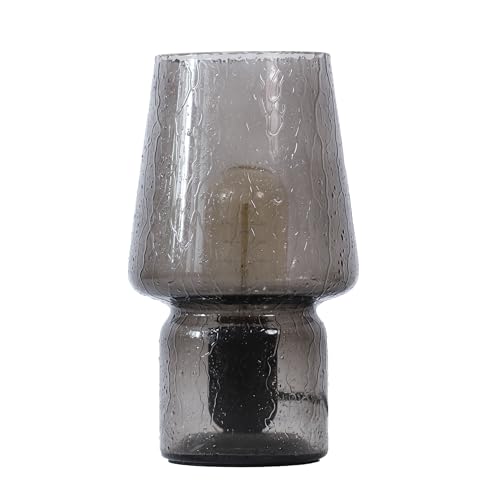 SUREYOND Mushroom Lamp,Small Table Lamp,Mini Lamp Cute Lamp Nightstand Lamp Kitchen Lamp,Glass Mushroom Table Lamp,Suitable for Bedrooms, Kitchens, Living Rooms, Bedside, Girl Gifts（White）