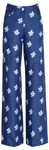 Silvia Tcherassi, Emine Pant, L, Navy Bloom