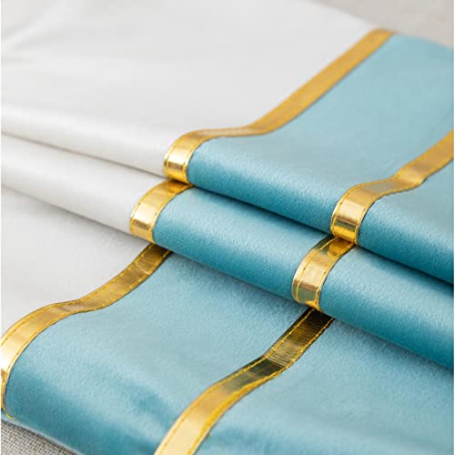 ZLINA Set of 2 Velvet Decorative Lumbar Pillow Covers Black White Patchwork with Gold Leather Pillow Covers 12 × 20 Inch Cushion Covers Decor Living Room Sofa Bedroom Car