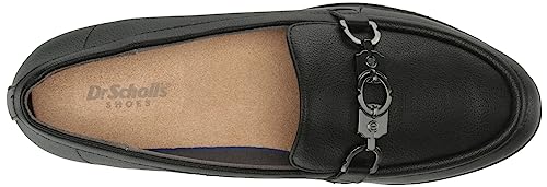 Dr. Scholl's Shoes Womens Rate Adorn Slip On Casual Loafer Black Smooth 6 M