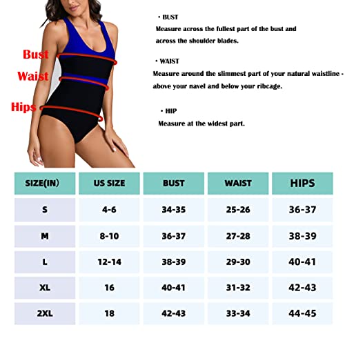 Yilisha Women's Athletic One Piece Swimsuit Training Bathing Suits Lap Racerback Swimwear Sports Swimming Suits Teens Black