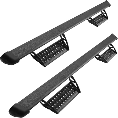 OTHOWE Drop Down Running Boards Compatible with 2007-2021 Tundra Crew Max Cab,Black Powder Coated,3 Inch,Hoop Style,Off Road Exterior Accessories 2 Pieces