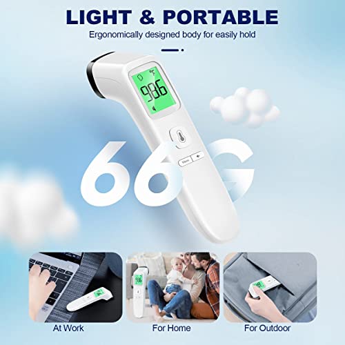 No-Touch Thermometer for Adults and Kids, FSA Eligible, Digital Baby Thermometer with Fever Alarm, 1 Second Result, Accurate & Easy to use