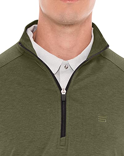 Three Sixty Six Mens Lightweight Dry Fit Pullover - Long Sleeve Half Zip Golf Jacket for Men