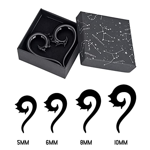 Stuppendux 4pc Blue 2Style Glass Ear Gauges Stretching Kit Tapers Plugs Piercing Stretcher 1/2'' 12MM