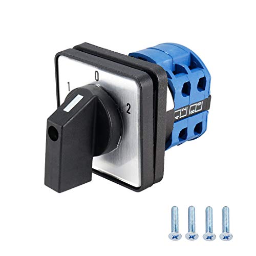 VictorsHome Changeover Switch LW28-20 3 Positions 8 Terminals Universal Rotary Cam Selector Latching Switches 550V 20A