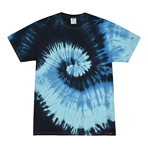 Colortone 100% Cotton Pigment Tie Dye T-Shirt for Women and Men, Medium, Woodstock