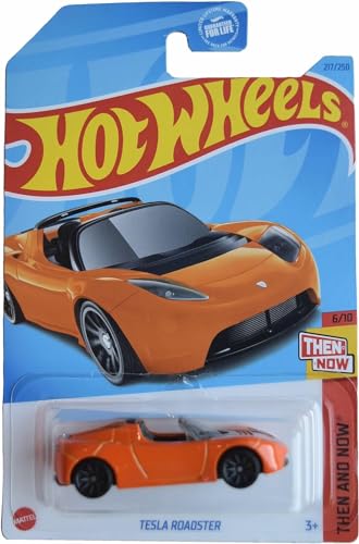 Hot Wheels Tesla Roadster, Then and Now 6/10 [Orange] 217/250