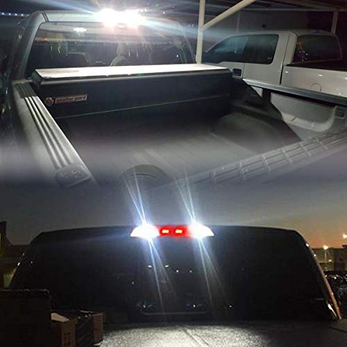 KISLED 912 921 LED Reverse Lights Bulbs, 4-Pack Super Bright Error Free T15 912 W16W 921 LED Bulb for Tail Light Backup Reverse Cargo Lights, Xenon White