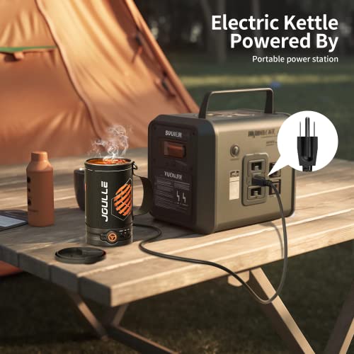 Stoke Voltaics Electric Kettle, Multi-Functional Portable Travel Water Boiler Cooker, 30 oz Electric Kettle for Coffee, Cooking, Popcorn Maker, Camping RV Essentials