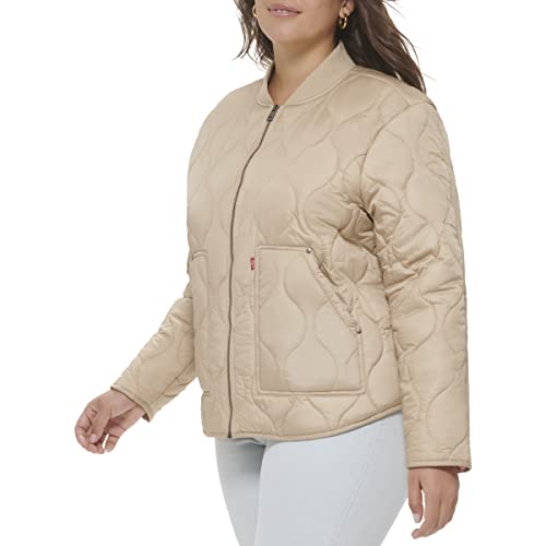 Levi's Women's Onion Quilted Liner Jacket, Sesame, Small