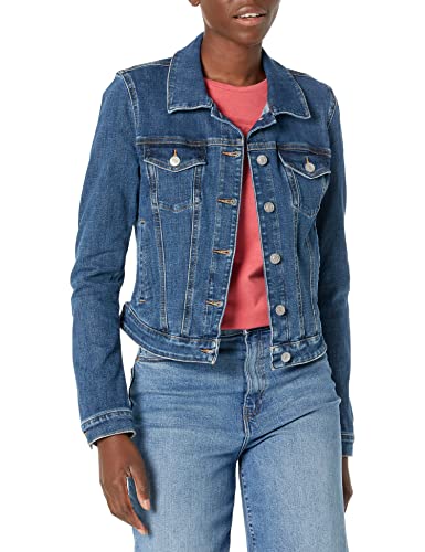 Guess Women's Essential Sexy Trucker Jacket, White, Extra Small