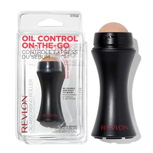 Revlon Oil-Absorbing Face Roller, Skincare Stocking Stuffers, Beauty Gift, Oily Skin Control, Volcanic Reusable Facial Skincare Tool, 1 Count