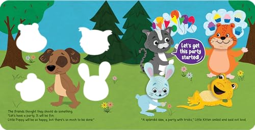 Little Hippo Books Five Partying Pets | Touch and Feel Books for Toddlers | Sound Books | Kid's Books with Sound | Educational Children's Books and Sensory Books