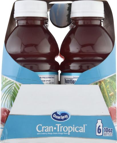 Ocean Spray® Cran-Tropical™ Cranberry Tropical Juice Drinks, 10 Fl Oz Bottles, 6 Count (Pack of 1)