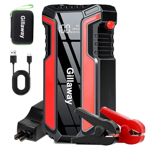 016 Jump Starter 4000A Peak, Jump Starter Battery Pack up to 50 Jump Starts, 12V Jump Box for Car Battery, up to 9.0L Gas and 7.0L Diesel Engines, Jump Starter Portable Power Bank/LED Light