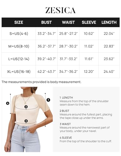 ZESICA Women's Short Sleeve Ribbed Color Block Tops Summer Crewneck Knit T Shirts Black Small