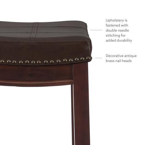 Linon Home Décor Kingston, 32" x 18.75" x 13.25", Model Number: 55816BRNPU-01-KD-U