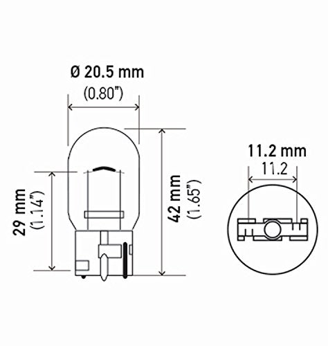 Hella 7440TB Bulb 7440 12V 21W W3X16D T6.5 (2)