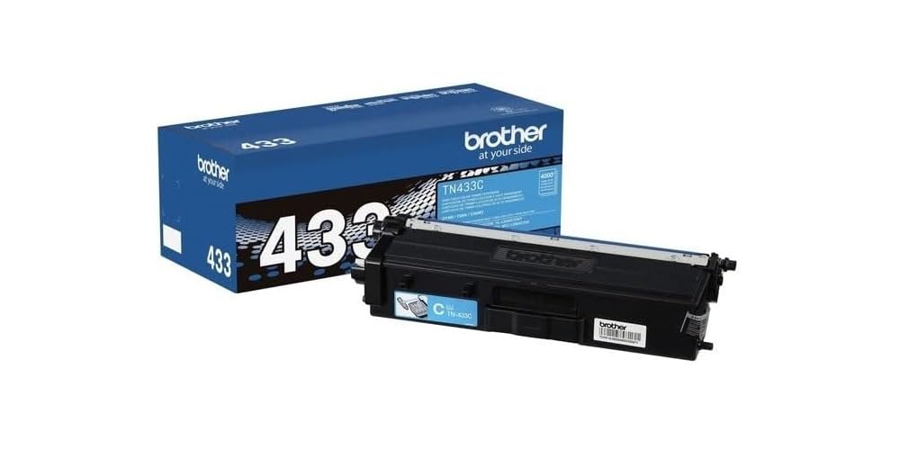 Brother TN433C, TN433M, TN433Y (TN-433C, TN-433M, TN-433Y) Cyan, Magenta and Yellow Color Toner Cartridge Set