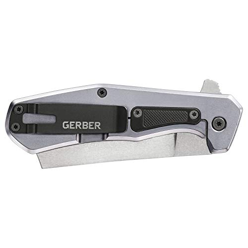 Gerber Gear Flatiron Folding Pocket Knife Cleaver - 3.6" Blade EDC Knife - Pocket Clip Folding Knife - Black