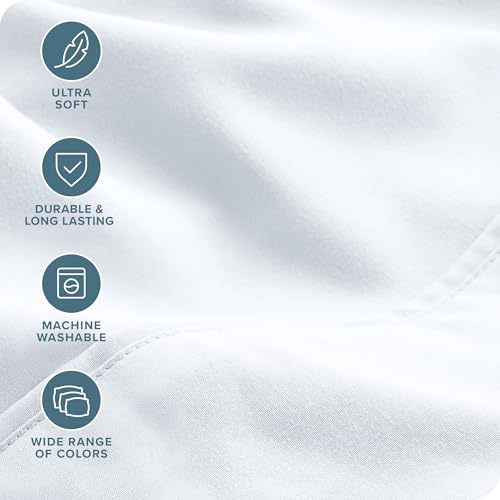 Bare Home Hotel Luxury Twin XL Sheet Set, Extra Soft - 4 Piece Set - Deep Pockets - Easy Fit - Cooling & Breathable - Wrinkle, Fade, Stain Resistant - Set Includes 4 Pillowcases (Twin XL, Burgundy)