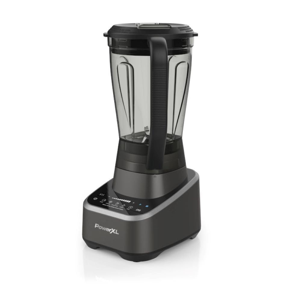 PowerXL SensiMax Blending Kitchen System – 1500W, Smart Sensing Technology, Hands-Free Blending, 3 Functions, 10 Speed Control, 72OZ Jar, 6-Tip Turbo Blade, 13 Food Processor Accessories, Storage Case