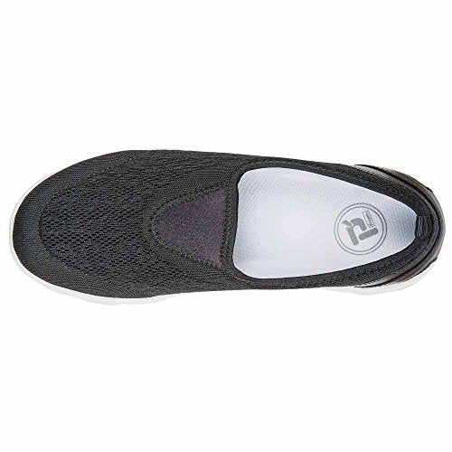 Propét Women TravelActiv Slip-On Sneaker, Silver, 9.5 Wide