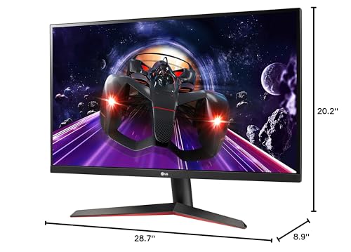 LG 24MP60G-B 24" Full HD (1920 x 1080) IPS Monitor with AMD FreeSync and 1ms MBR Response Time, and 3-Side Virtually Borderless Design - Black