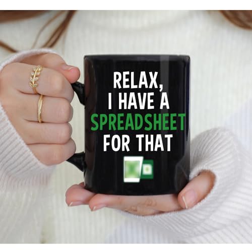 VLUG Accountant Gifts for Men Women, I've Got A Spreadsheet for That Mug 11oz, Funny Spreadsheet Gifts For Accounting Boss Coworker Finance Banker, Novelty Birthday Christmas Thanksgiving Day Gifts