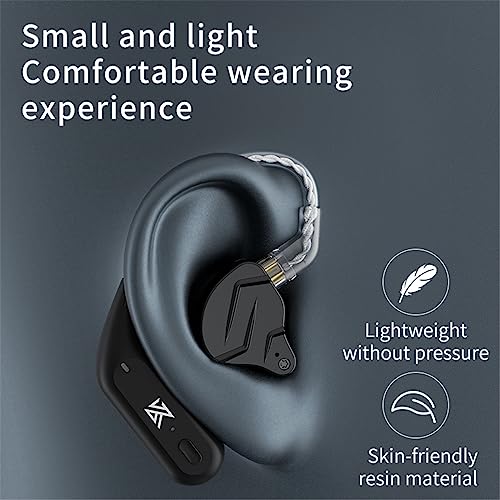YINYOO KZ AZ09 Bluetooth 5.2 Upgraded Cable, KZ ZS10 PRO Wireless Adapter C-pins for ZSN PRO/ZSN PRO-X/zs12 pro x/ZS10 PRO X/EDX PRO/ZAR/AS16 PRO/PR2/ZS10 PRO 2/DQS/C10/CRA cca (Cpins, Black)
