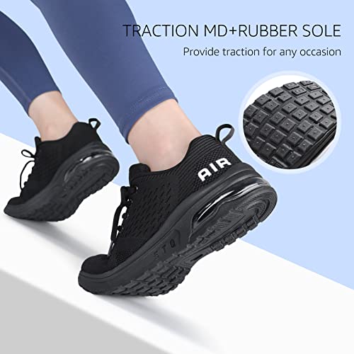 STQ Womens Tennis Shoes Athletic Running Sneakers Walking Footwear for Plantar Fasciitic Pain Relief Purple 6