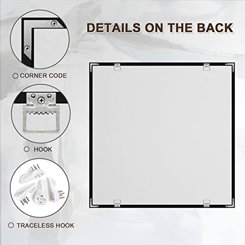 BUBOS 8 Pack Art Acoustic Panels,Self adhesive Sound Proof Foam Panels Soundproof Wall Panels,48X32Inches Acoustic Wall Panels,Decorative Sound Absorbing Panels for Home & Office