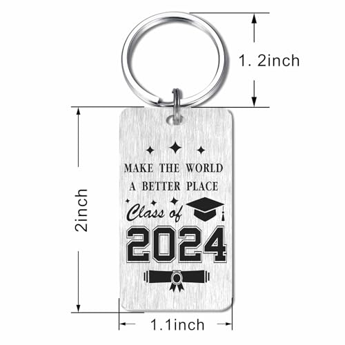 Gezxin Funny Graduation Keychain- Graduate Gifts for Seniors Students Masters Nurses Students College High Student Graduation Gifts