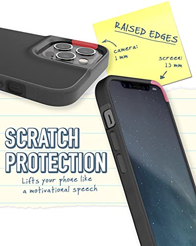 Smartish iPhone 12/12 Pro Slim Case - Gripmunk [Lightweight + Protective] Thin Cover (Silk) - Black Tie Affair (Pack of 2)