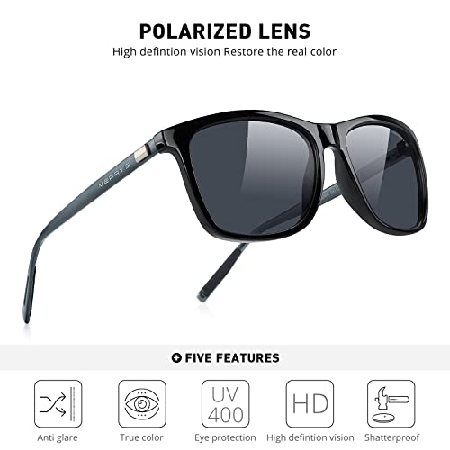 MERRY'S Unisex Polarized Aluminum Sunglasses Vintage Sun Glasses For Men/Women S8286