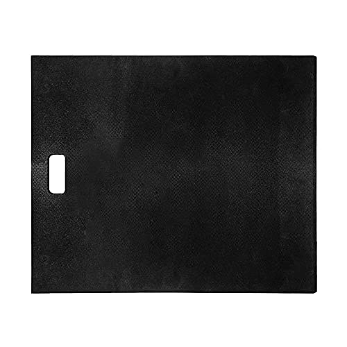 IncStores 1/2 Inch Thick Laundry Machine Anti Vibration Mat | Extra Thick Rubber Mat for Washer and Dryer Floor Protection Made from Non-Porous Recycled Material | 28" x 34", 2 Mats Black